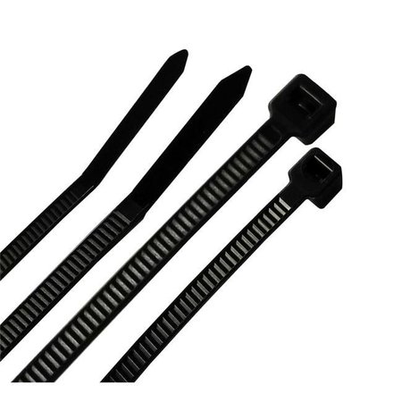 STEEL GRIP Steel Grip 3004695 4 & 8 in. Cable Tie; Black - Pack of 200 3004695
